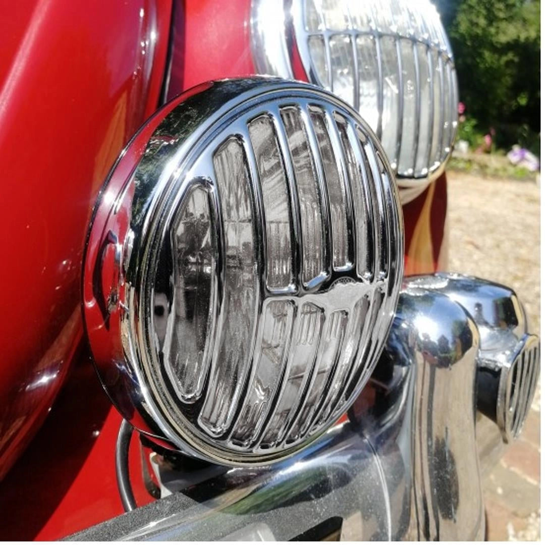 chrome fog light set with grille for classic vw t1 t2 karmann type 3 3 3225