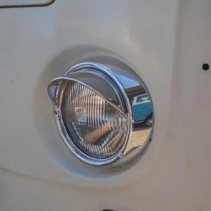 chrome headlight visors set for vw beetle t2 karmann ghia variant 2 2134 c