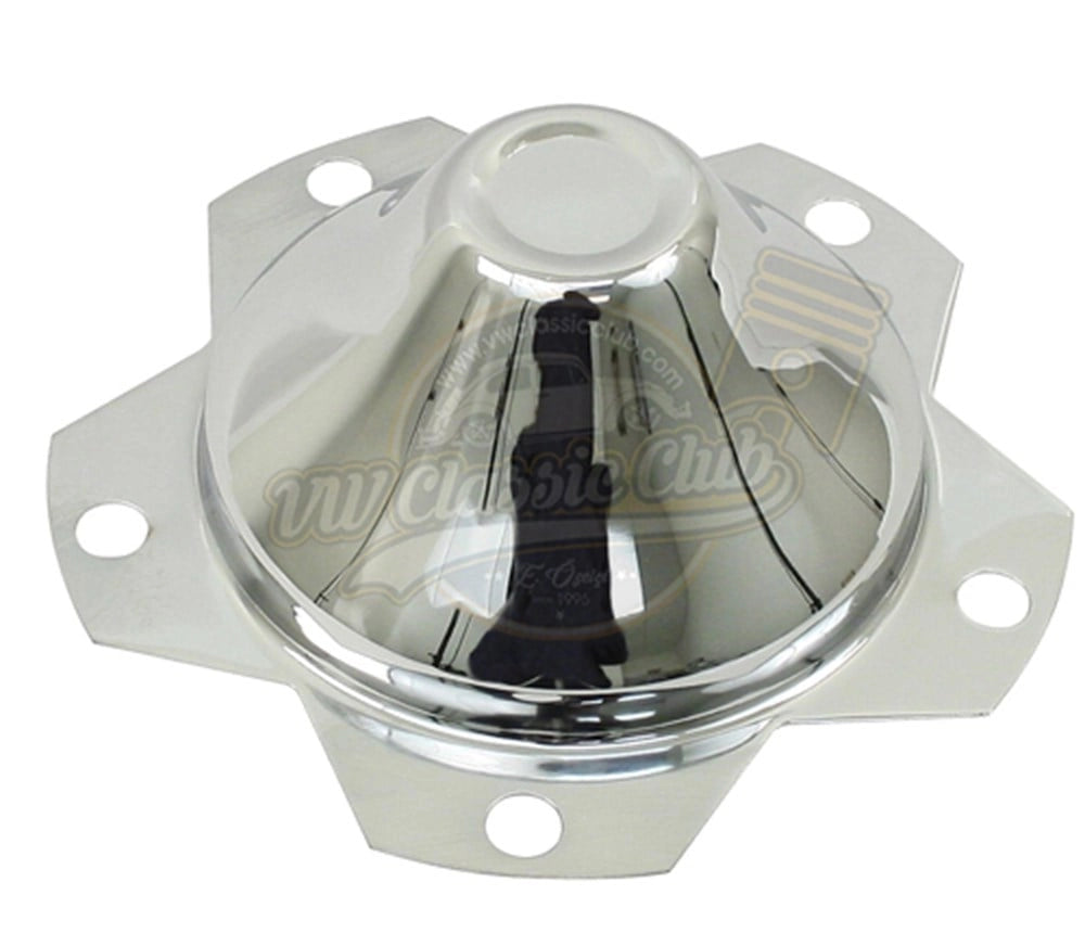 chrome hubcap for vw beetle 1100 1200 and t1 transporter 1950 1967 7 7046 c