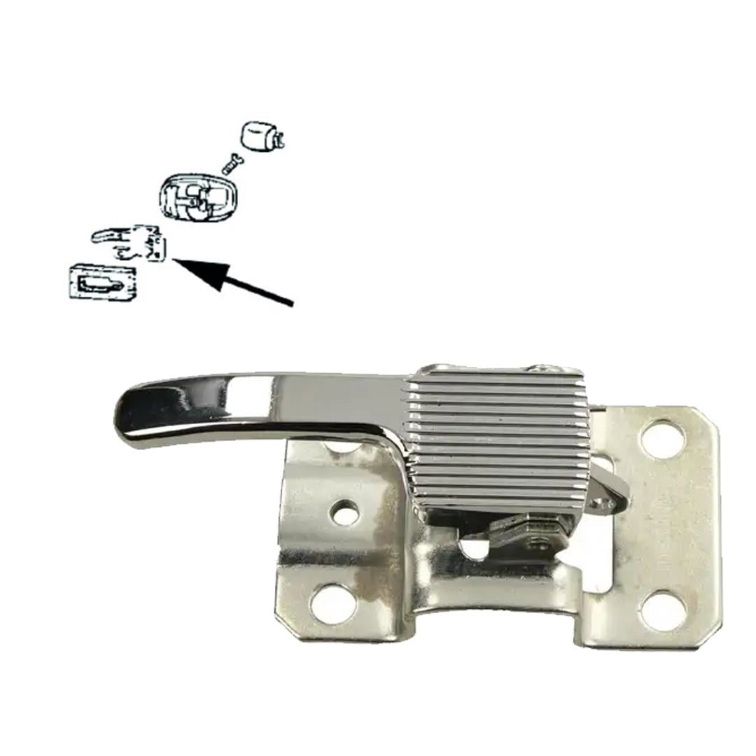 chrome inner door handle left for vw beetle 1300 1302 1303 type 3 4 4286 s 6909