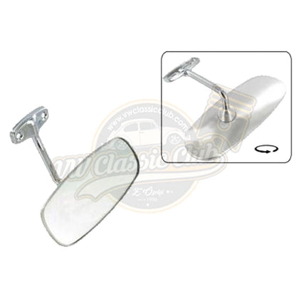 chrome interior rear view mirror for vw t1 transporter 1960 1967 4 4401