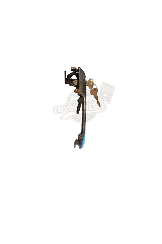 chrome left door handle with key for vw golf mk1 1975 1977 01 1005