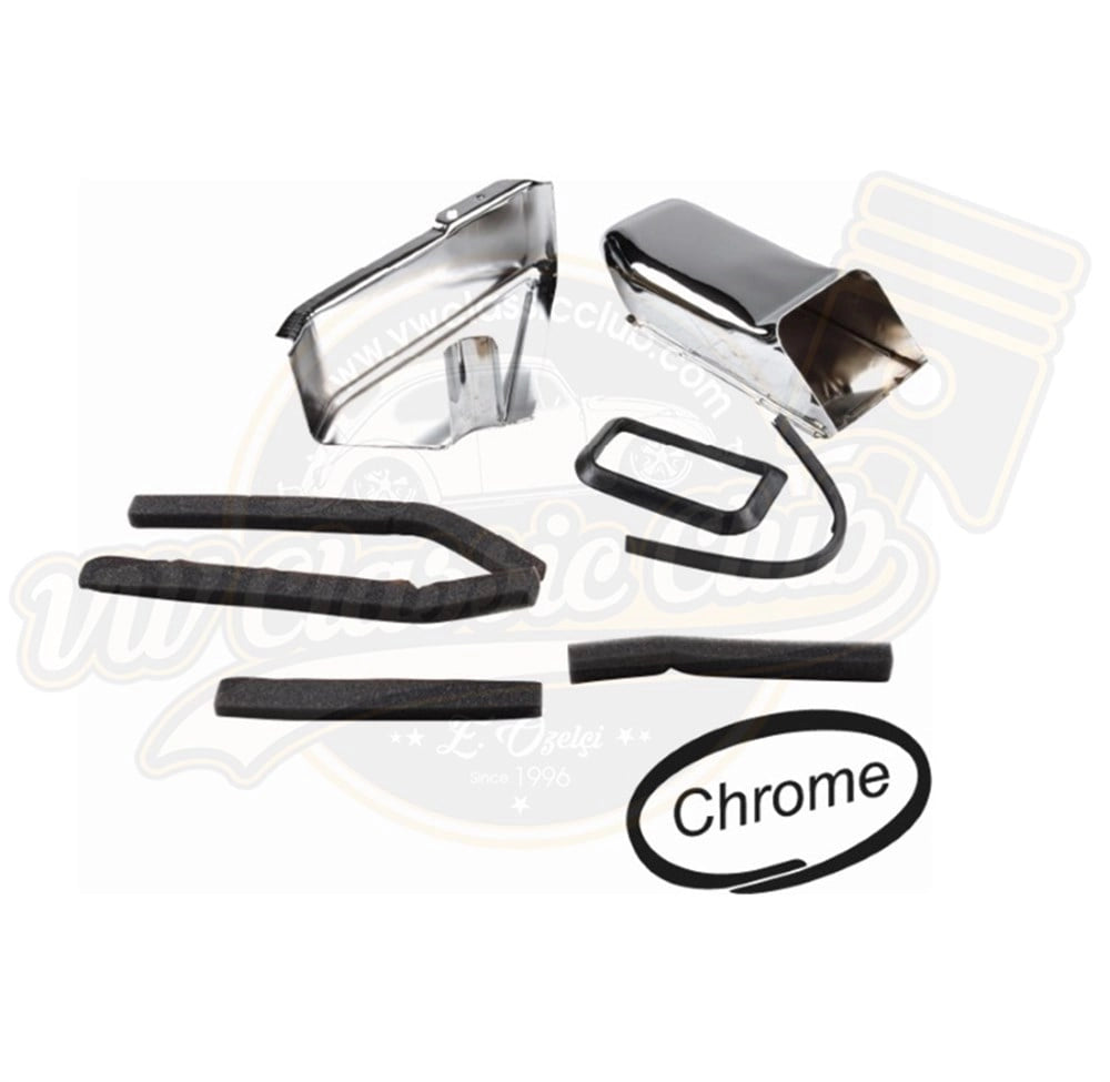 chrome oil cooler cover for vw beetle and t2 transporter 1968 1979 6 6633 c