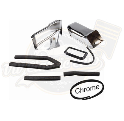 chrome oil cooler cover for vw beetle and t2 transporter 1968 1979 6 6633 c