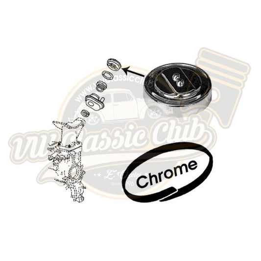 chrome oil filler cap for classic vw beetle t1 t2 karmann ghia variant 6 6662 s