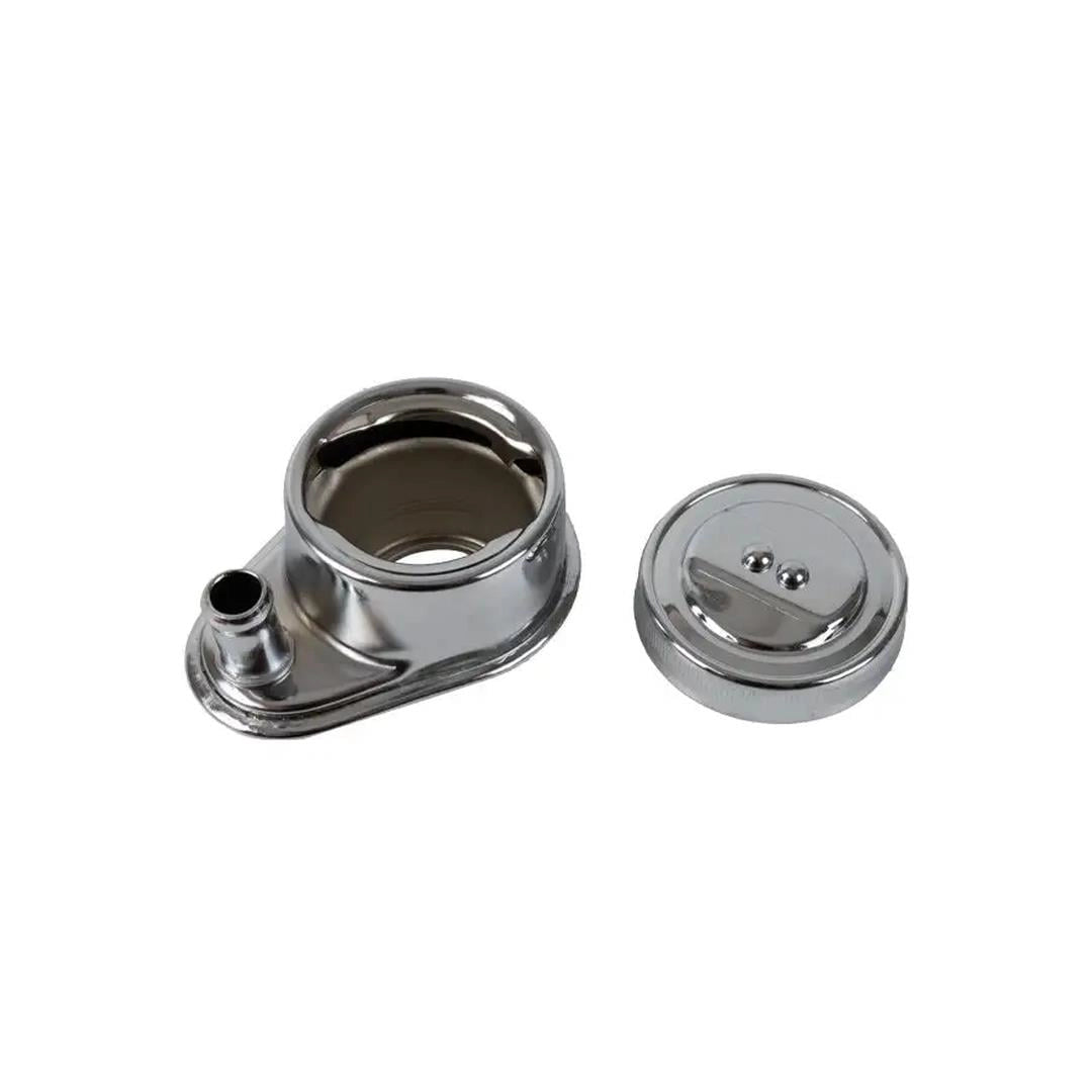 chrome oil filler neck for vw beetle t1 t2 and karmann ghia 3 3126 s 6852