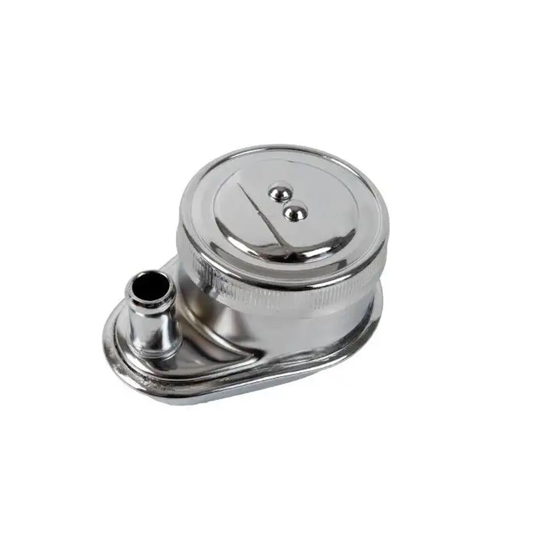 chrome oil filler neck for vw beetle t1 t2 and karmann ghia 3 3126 s 7426