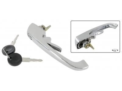 chrome outer door handle for vw t2 transporter 1968 1979 55 5574