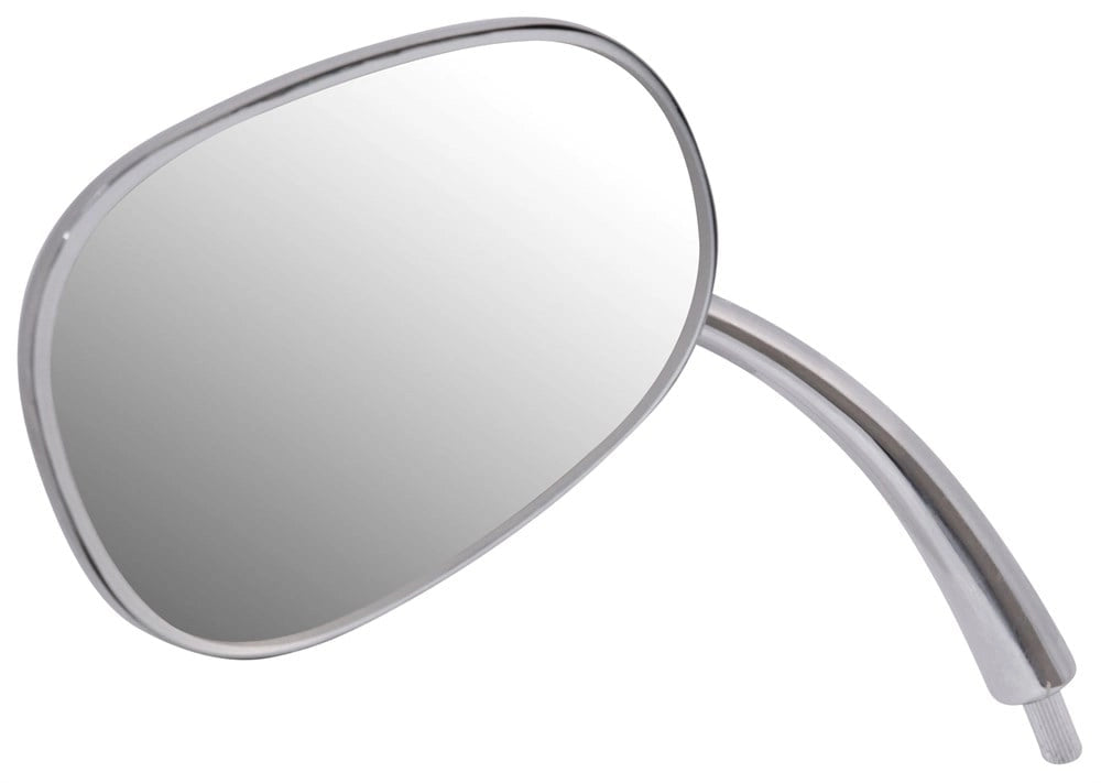 chrome oval side mirror left for vw beetle 1100 1200 1955 1967 25 2526