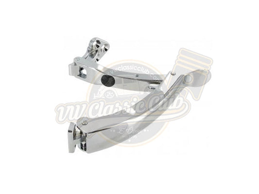 chrome pop out window latch spoon type for vw t1 transporter 55 5863