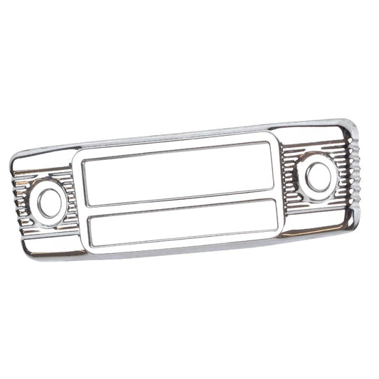 chrome radio bezel for vw beetle and karmann ghia 55 5801