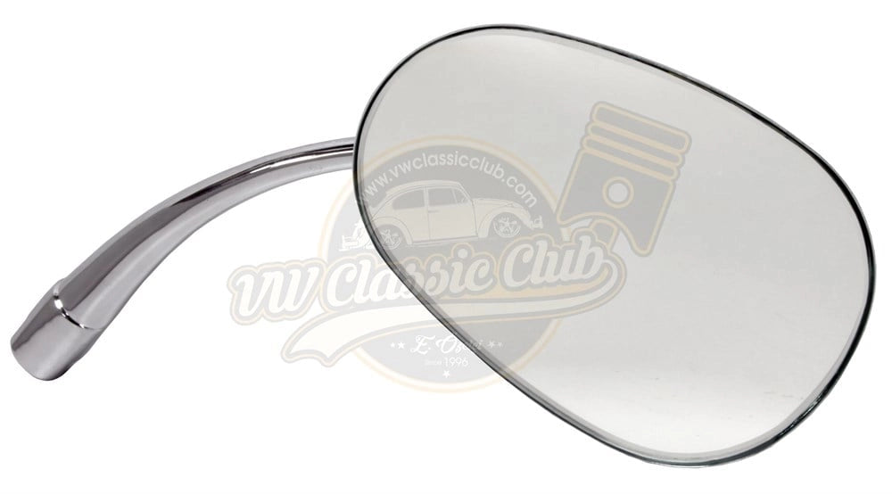 chrome right oval side mirror for classic vw beetle 1955 1967 25 2600