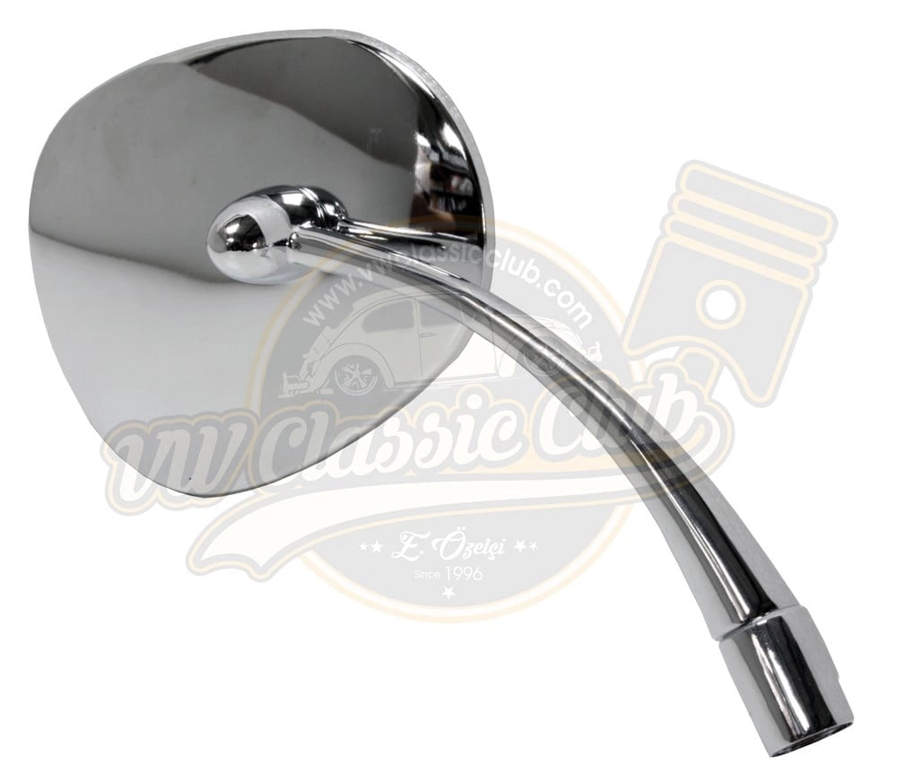 chrome right oval side mirror for classic vw beetle 1955 1967 25 2600