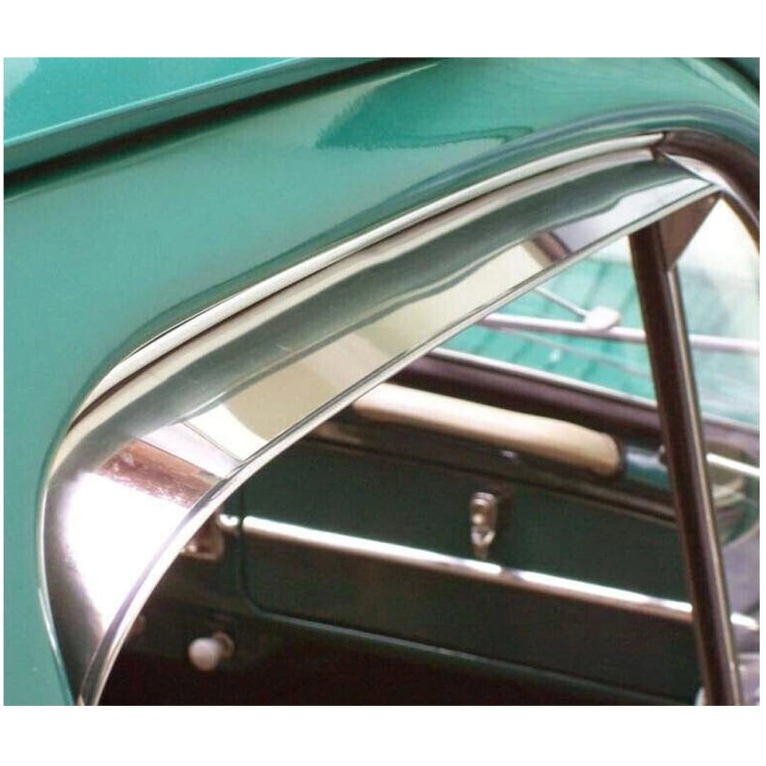 chrome side front wind deflector set for vw beetle 1100 1200 2 2006