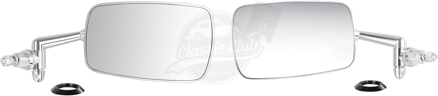 chrome side mirror set left right for vw beetle 1300 1302 1303 25 3009