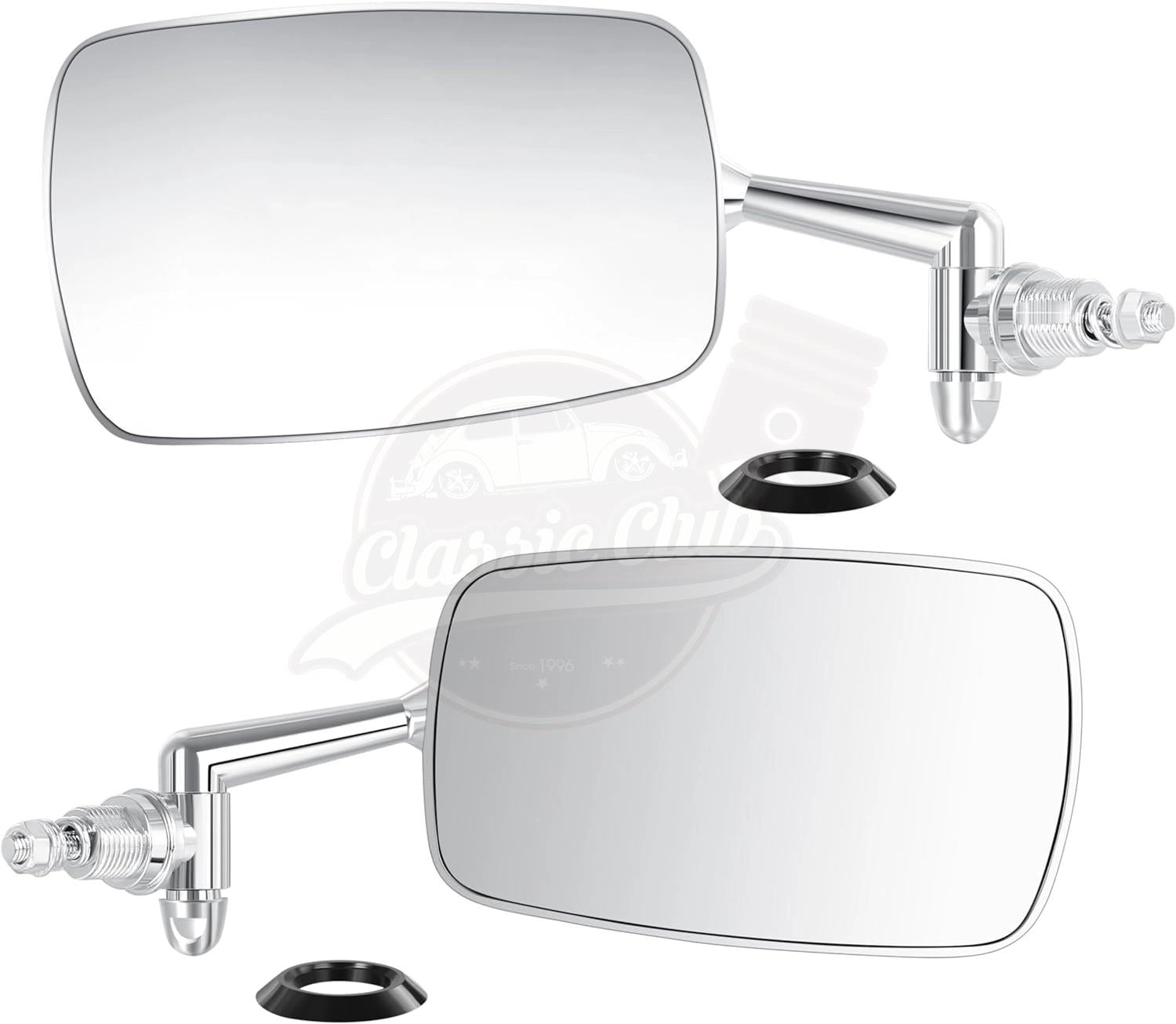 chrome side mirror set left right for vw beetle 1300 1302 1303 25 3009