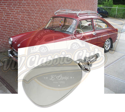 chrome stainless steel left side mirror for vw type 3 and t3 25 2951