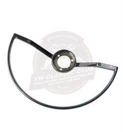 chrome steering wheel horn ring for vw beetle karmann ghia and variant 4 4169