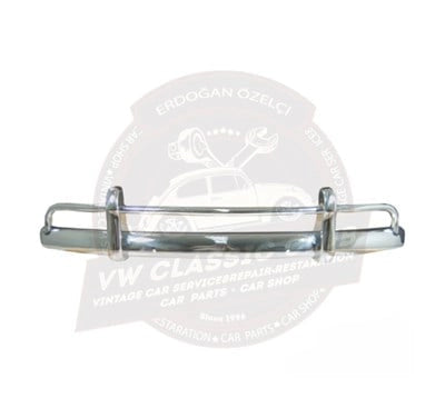 chrome tubular front bumper for vw beetle 1100 1200 1955 1967 25 3223
