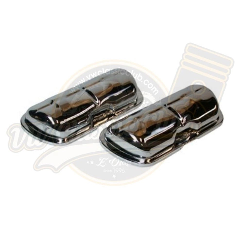 chrome valve cover set for vw beetle t1 t2 and karmann ghia 1960 1979 6 6470 c