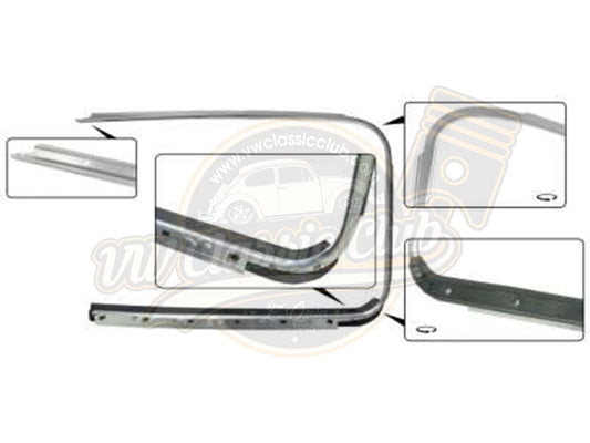 chrome window frame trim set for vw beetle 1100 1200 1955 1964 25 2771