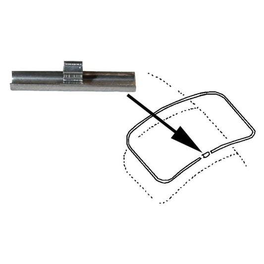 chrome window trim clip for beetle t2 karmann ghia variant 1950 1979 25 2664
