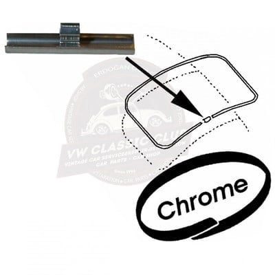chrome window trim clip for beetle t2 karmann ghia variant 1950 1979 25 2664