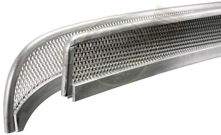 chrome window wind deflector with grille for vw t2 1968 1979 25 3006