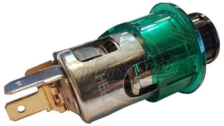 cigarette lighter green complete for vw beetle t2 karmann type 3 4 4459