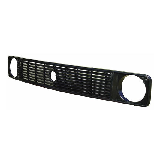classic line t3 front grille black with emblem mount 1979 1992 25 2867