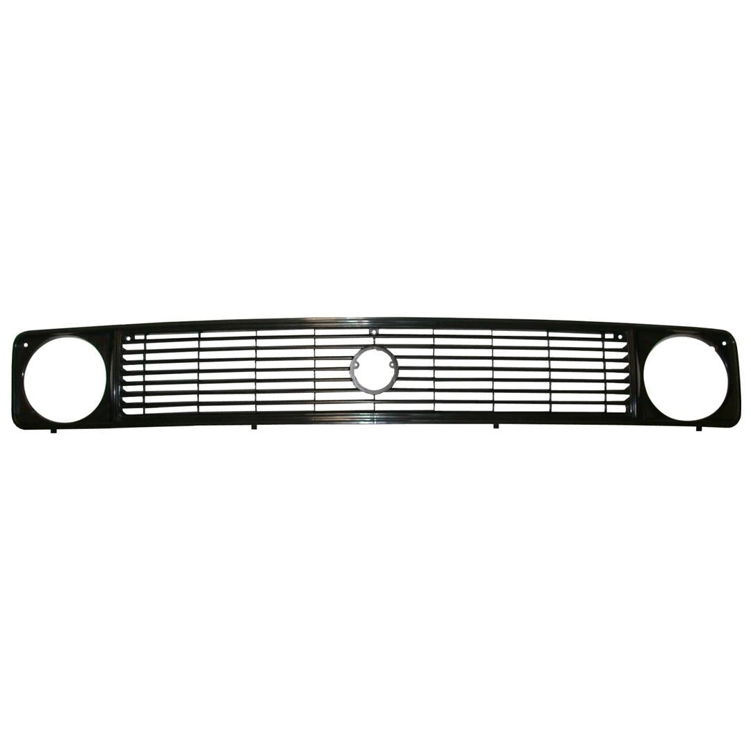 classic line t3 front grille black with emblem mount 1979 1992 25 2867