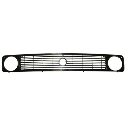 classic line t3 front grille black with emblem mount 1979 1992 25 2867