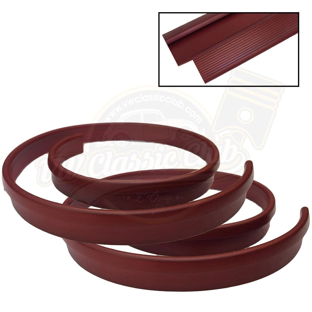 classic vw beetle carpet edge trim burgundy 1955 1979 4 4840 q 2200
