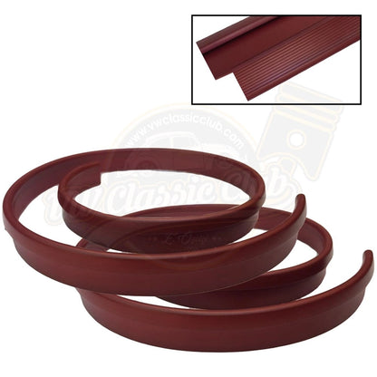 classic vw beetle carpet edge trim burgundy 1955 1979 4 4840 q 2200