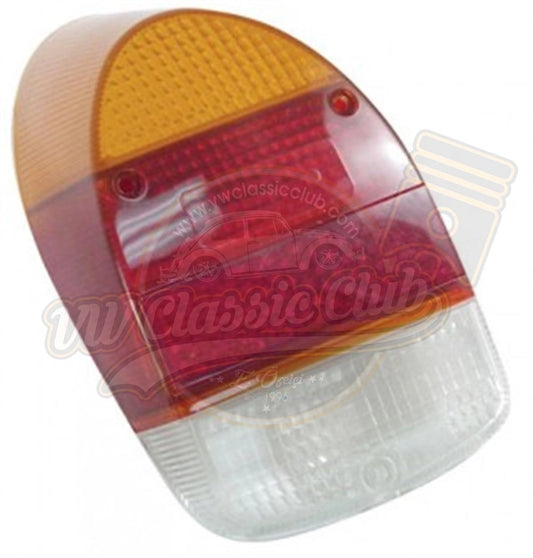classic vw beetle tail light lens yellow red 1968 1972 1300 1302 3 3080
