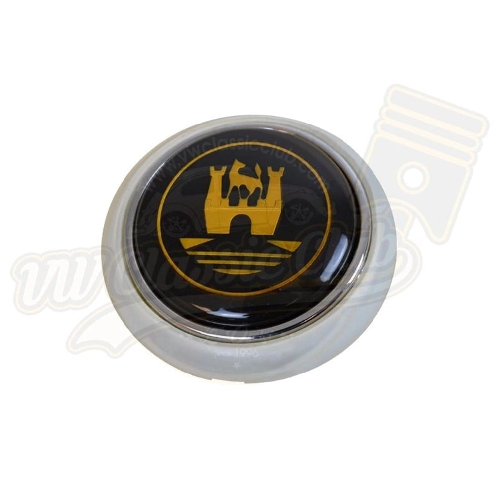 classic vw horn button grey gold for t1 and beetle 1100 4 4363 f b