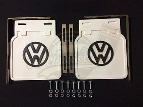 classic vw white mud flaps with emblem for beetle t1 t2 karmann ghia 25 2902