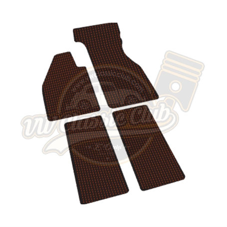 coco floor mat set red black for vw beetle 1100 1302 4 4218