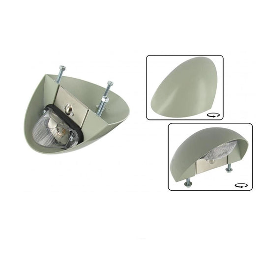complete license plate light housing for vw beetle 1100 1200 1958 1964 3 3223