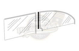 convertible front side and quarter window inner seals vw beetle 25 2733