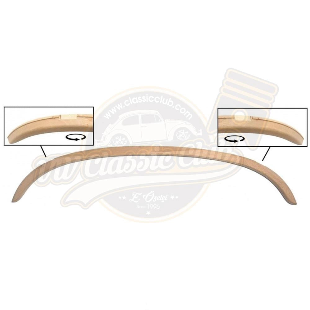 convertible rear top bow wood header rail for vw beetle 1200 1300 1302 5 5099