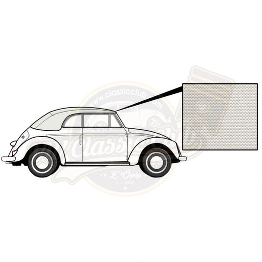 convertible soft top roof white for vw beetle 1200 1300 1302 1966 1972 5 5096
