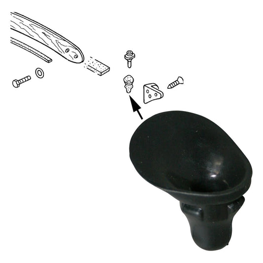 convertible top guide pin base plastic set for vw beetle karmann ghia 55 5565