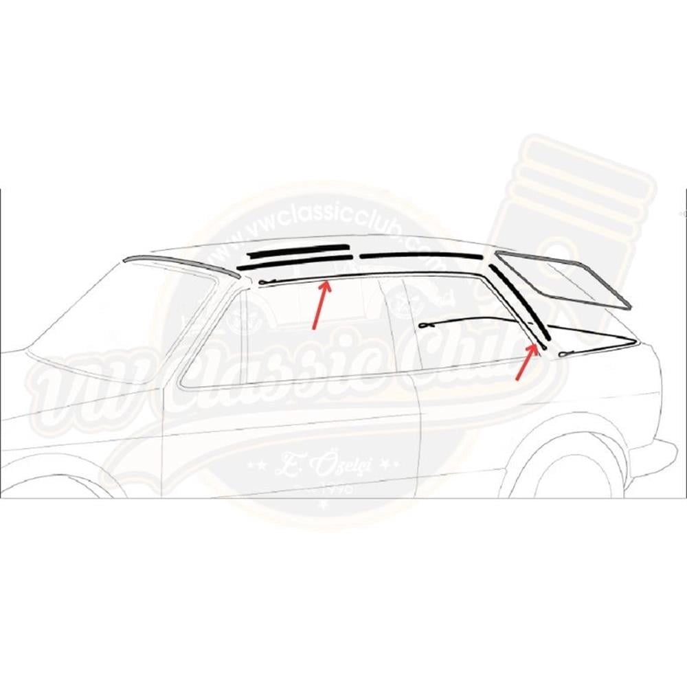 convertible top side tension cable 155871971a for vw cabrio 1956 1979 5 5197