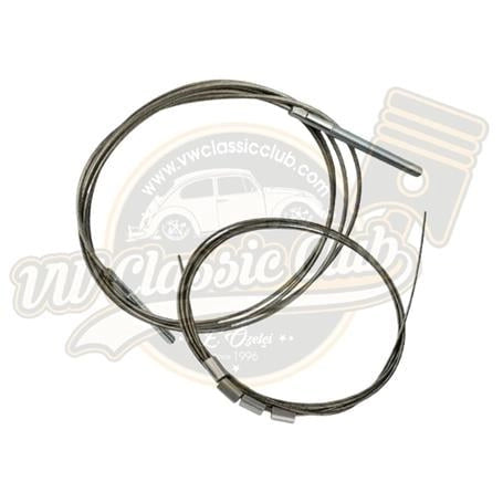 convertible top tensioning cable rear and side kit for vw cabrio 1967 1979 5 531