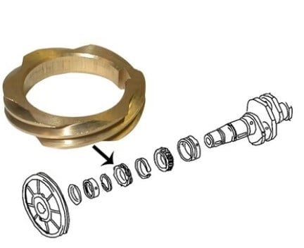 crankshaft gear yellow for vw beetle t1 t2 t3 karmann ghia 6 6267