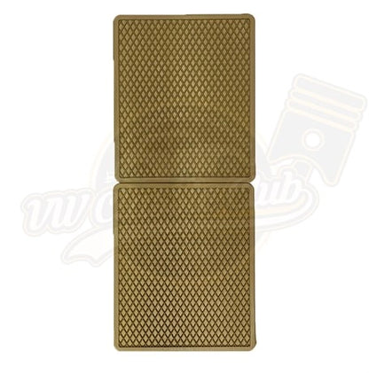 cream classic floor mat set with vw logo for beetle 1100 1303 4 4702