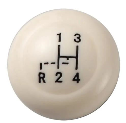 cream shift knob with gear pattern for vw beetle 1200 1300 1968 1979 4 4483