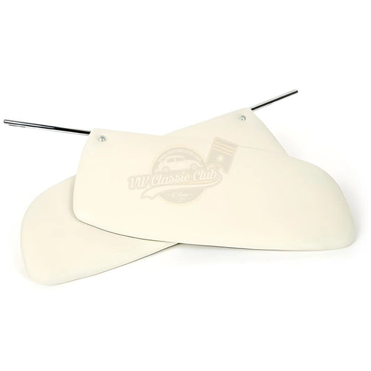 cream sun visor set for vw beetle 1100 1200 1958 1964 4 4902 a