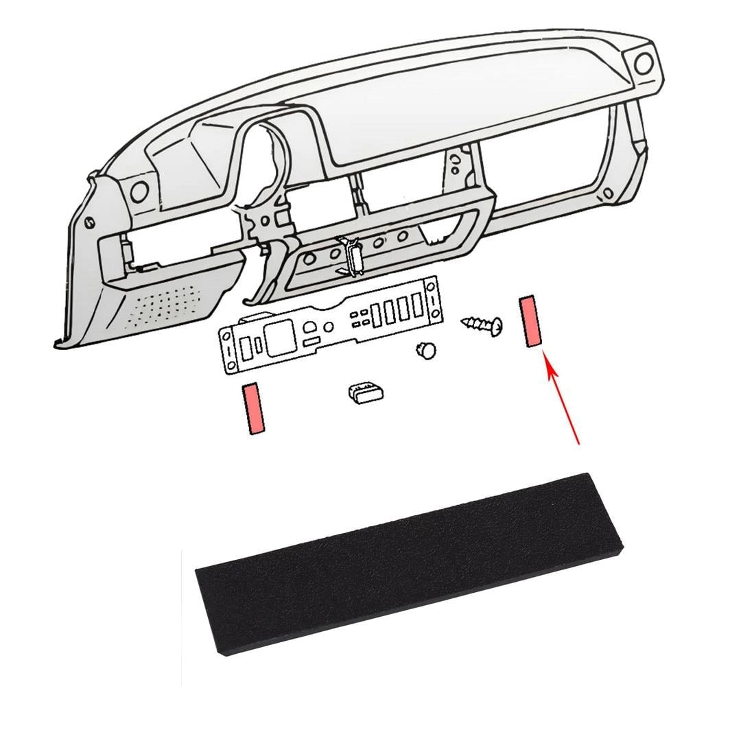 dashboard side cover for vw super beetle 1303 1973 1979 4 4467